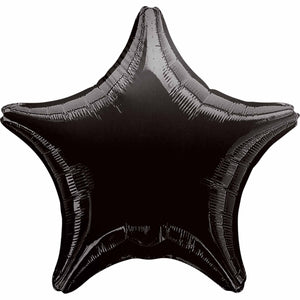Black Star Inflated Foil Balloon