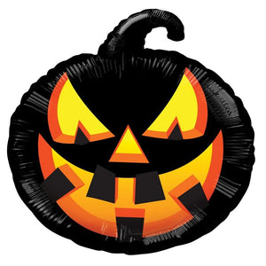 Black Pumpkin 18" Foil Balloon