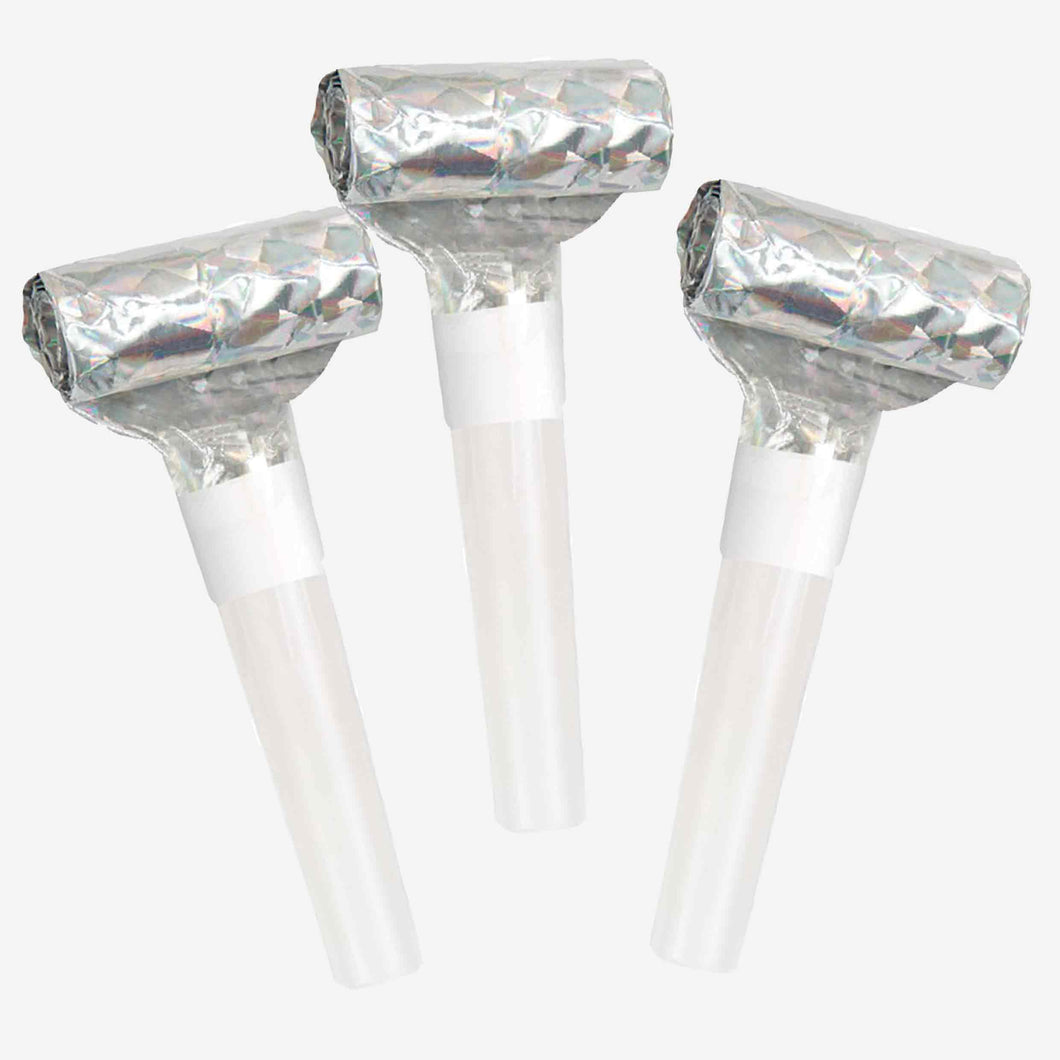 Prismatic Blowout Noise Makers - Pack of 8