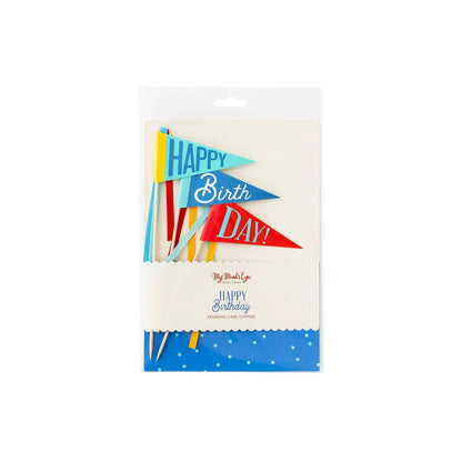 Blue Flags Cake Topper blue