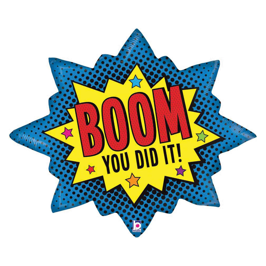Boom You Did It Large Inflated Foil Balloon