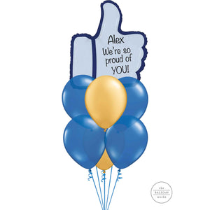 Personalised Congratulations Thumbs Up Bouquet