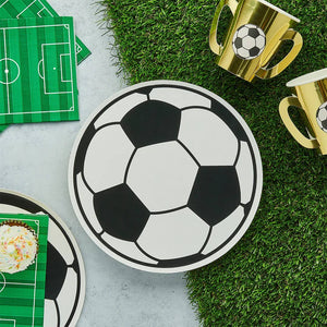 Football Paper Plates 8 Pack