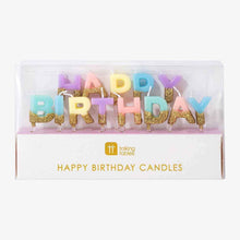 Pastel Happy Birthday Candles