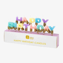 Pastel Happy Birthday Candles