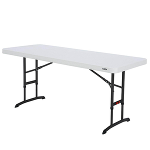Children's White Long Table - 6ft