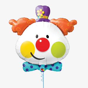 Cute Clown Foil Balloon