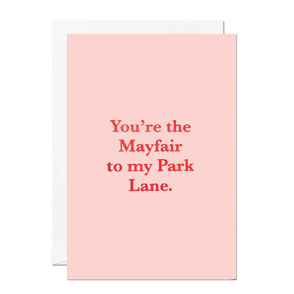 Mayfair Park Lane | Valentine's Greeting Card | Anniversary
