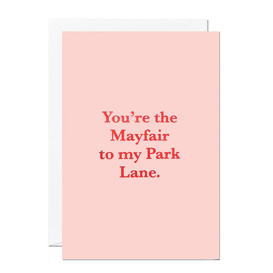 Mayfair Park Lane | Valentine's Greeting Card | Anniversary