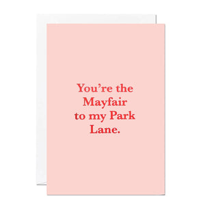 Mayfair Park Lane | Valentine's Greeting Card | Anniversary