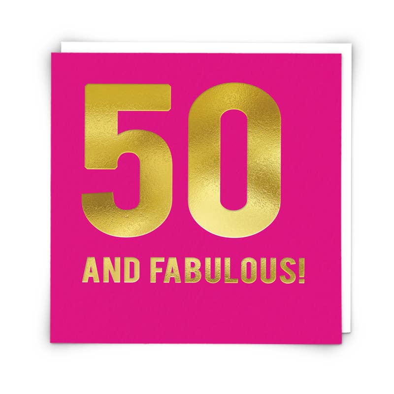 50 Fab Greetings Card