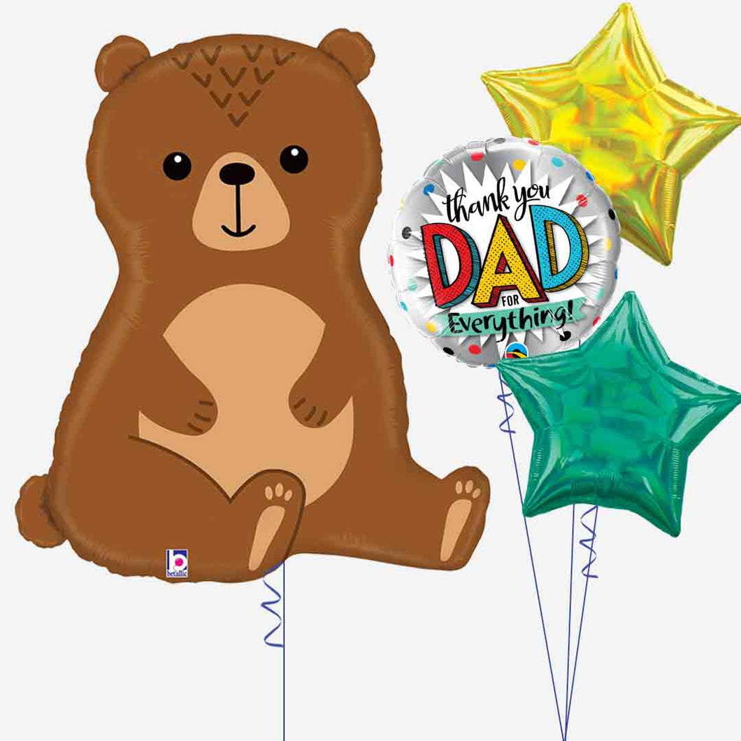 Daddy Bear Balloon Bouquet