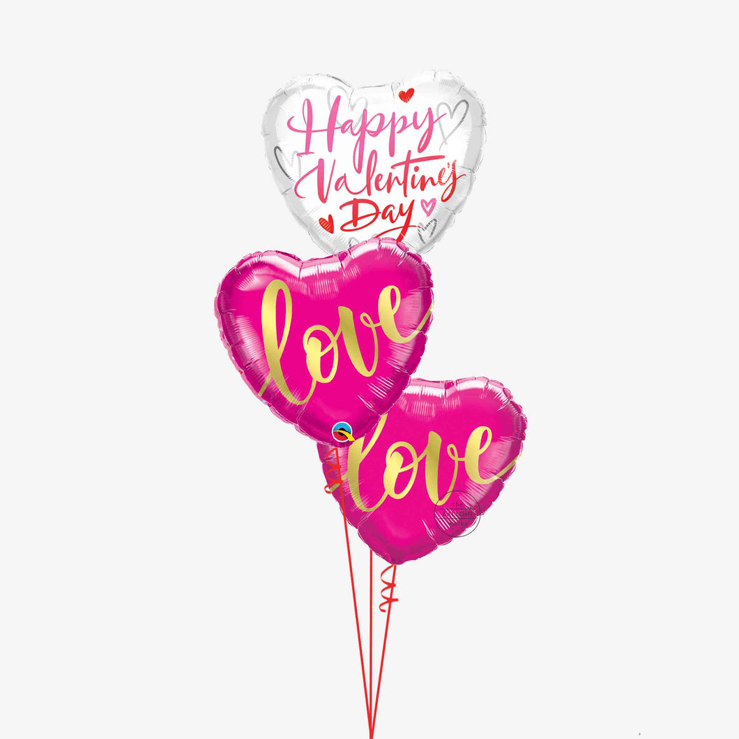 Valentines Love Balloon Bouquet
