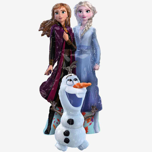 Frozen II Elsa Anna & Olaf Airwalker Inflated Foil Balloon