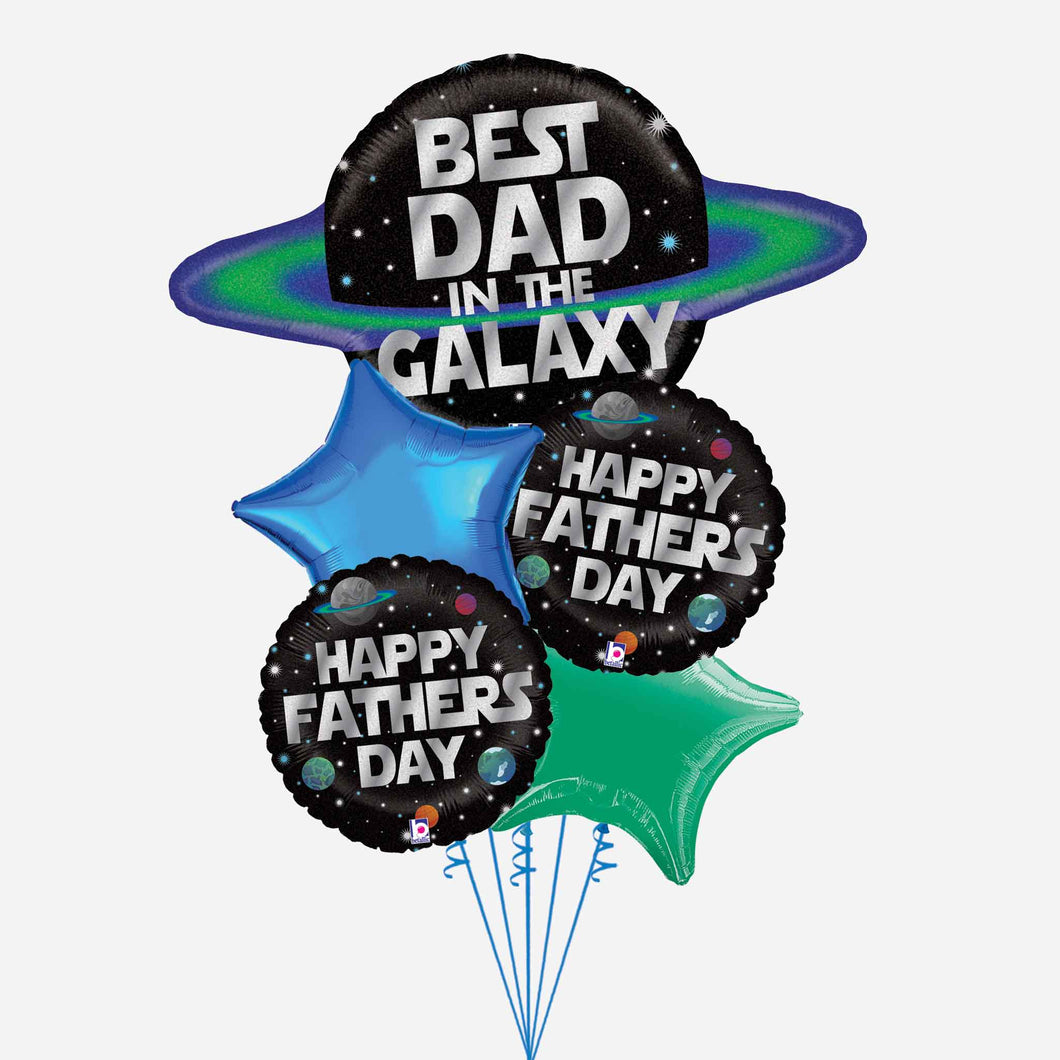 Bests Dad in the Galaxy Balloon Bouquet
