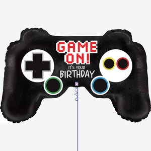 Game on Controller Birthday Foil Balloon