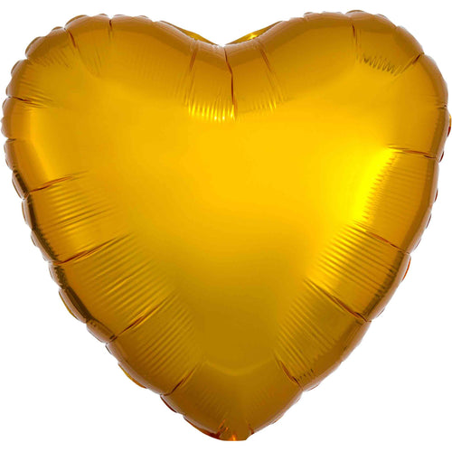 Gold Heart Inflated Foil Balloon