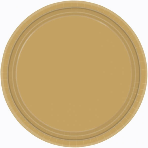 Gold Paper Plates (8 pack)