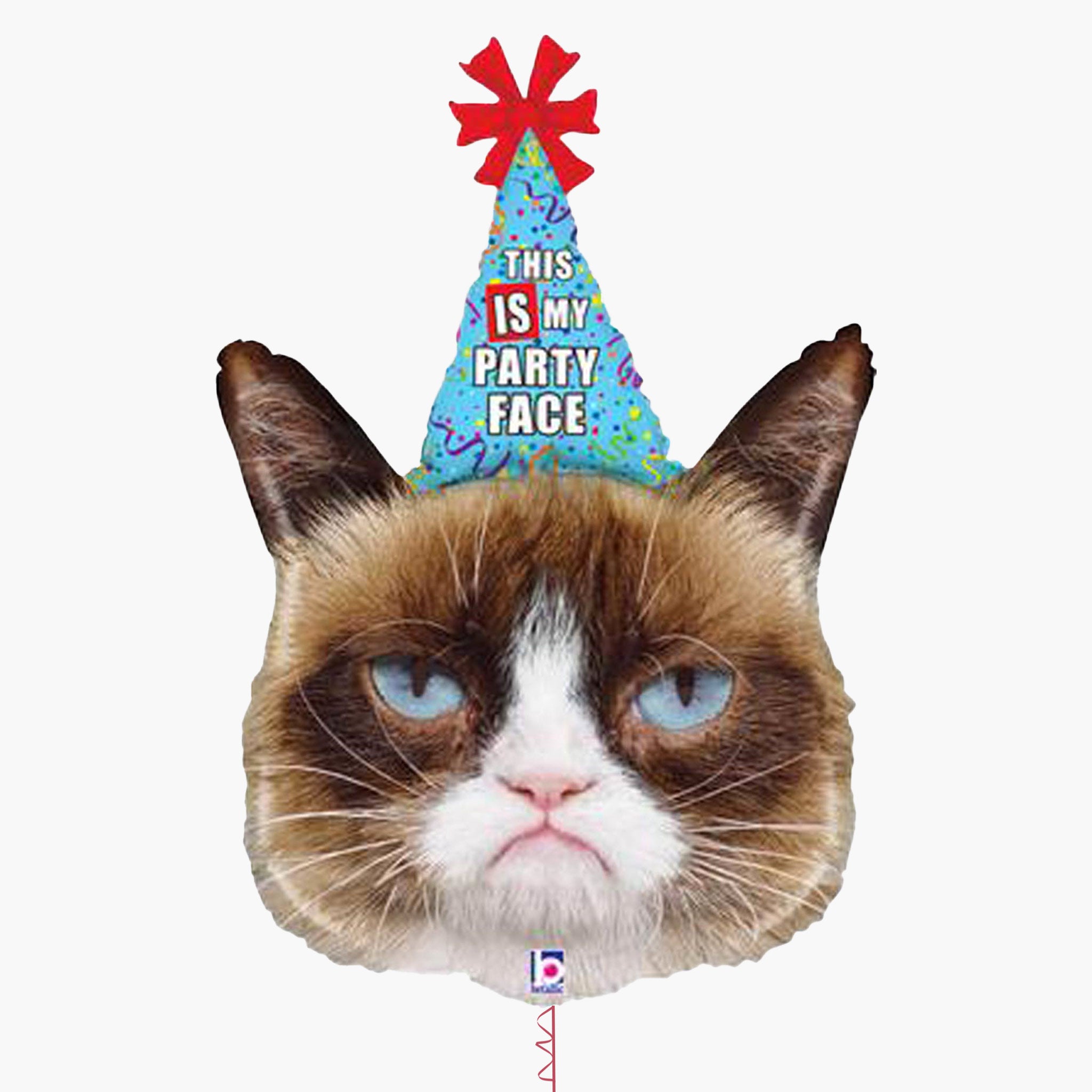 Grumpy Cat Party Face Inflated Foil Balloon – The Balloon Works