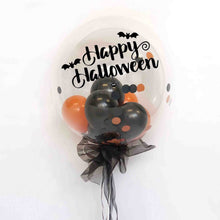 Personalised Halloween Balloon with Bucket of Sweets