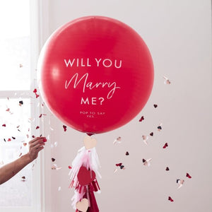 Will You Marry Me Proposal Balloon Inflated