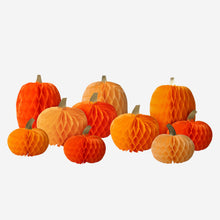 Honeycomb Pumpkins (x 10)