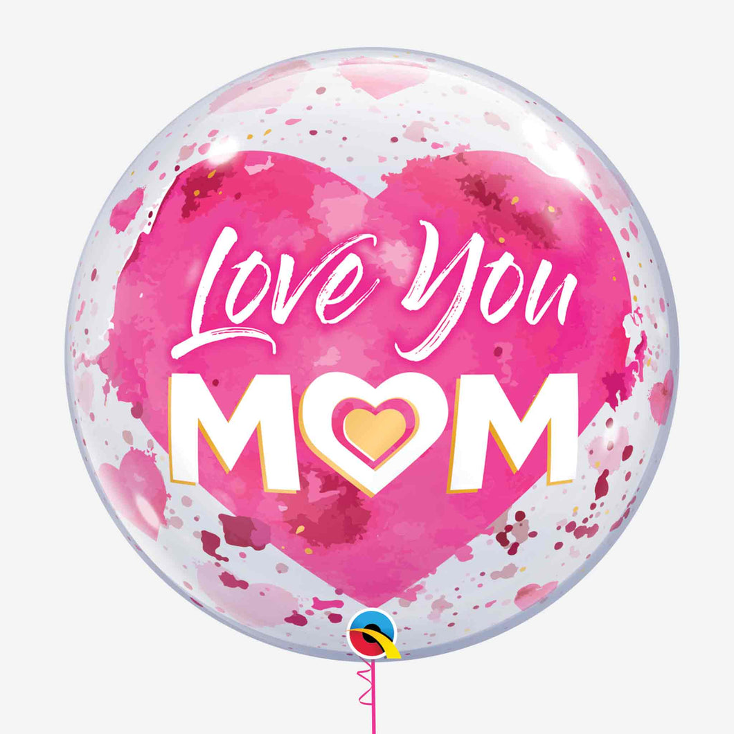 I love you Mum Clear Balloon