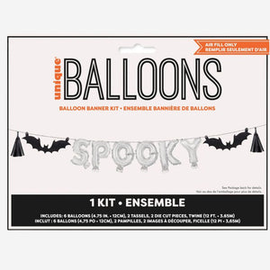 SPOOKY Halloween Balloon Banner