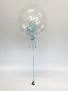 Personalised Clear Bubble Confetti Inflated Balloon
