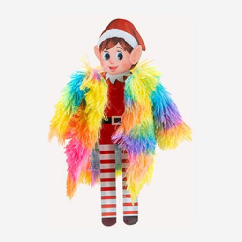 Rainbow Fur Coat For Elf