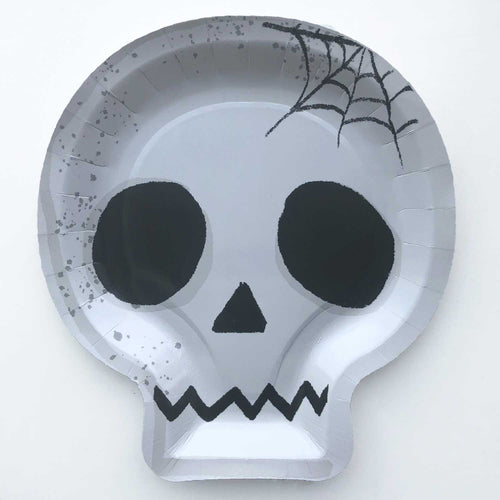 Halloween Paper Skull Plates