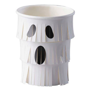 Ghost Fringe Paper Halloween Cups