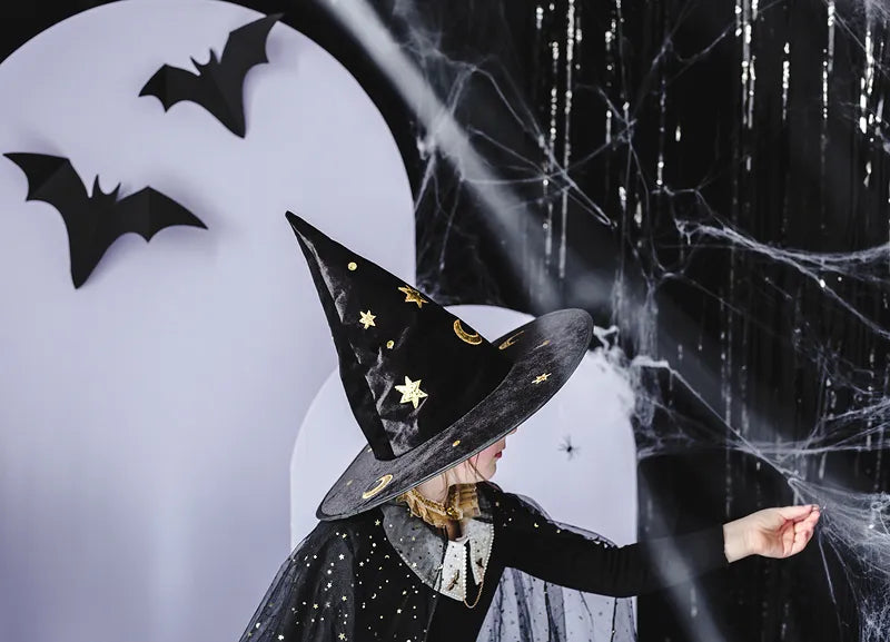 Stars and Moon Witch's Hat