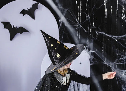 Stars and Moon Witch's Hat