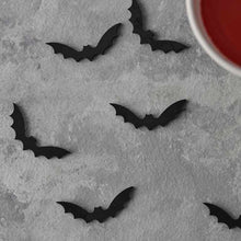 Black Wooden Bat Halloween Confetti