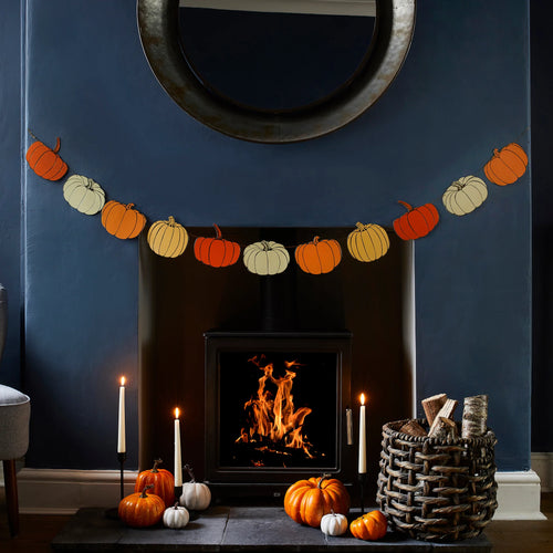 Gold Foiled Pumpkin Garland