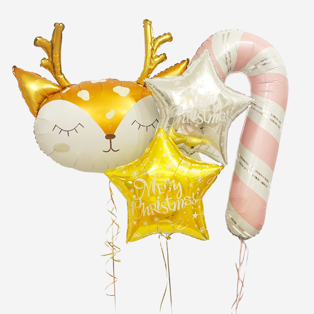 Inflated Cute & Sweet Deer Balloon Bouquet