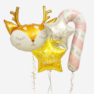Inflated Cute & Sweet Deer Balloon Bouquet