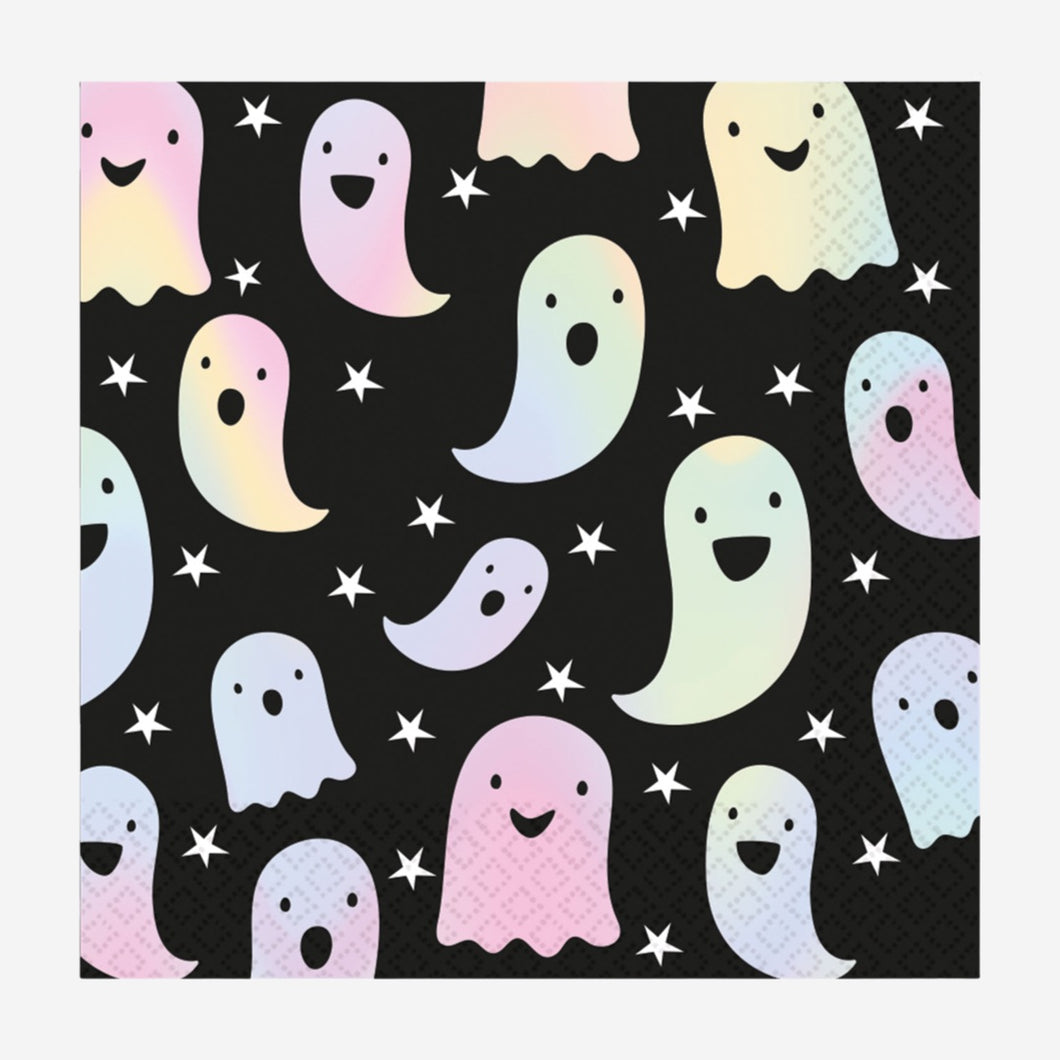 Halloween Ghosts Holographic Napkins