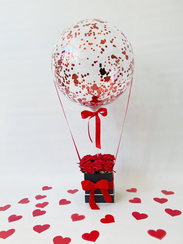 Hat Box Flower and Balloon