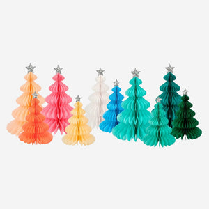 Rainbow Forest Honeycomb Decorations