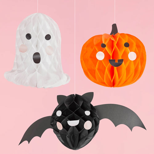 Halloween Character Honeycomb Hanging Decorations