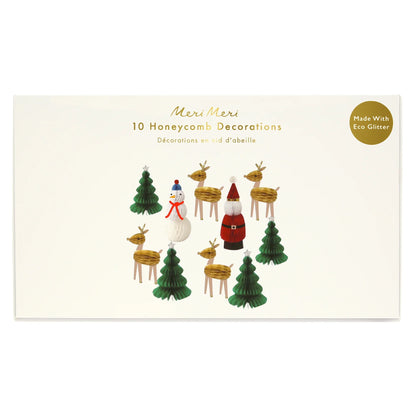 Honeycomb Christmas Characters (x 10)