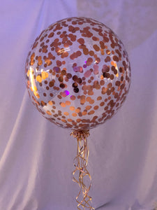 Personalised Clear Bubble Confetti Balloon