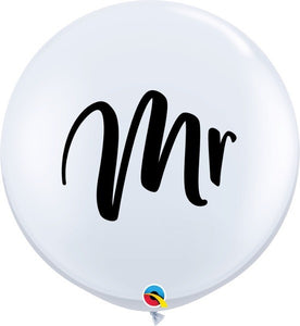 Giant Wedding Mr.  Inflated Latex Balloon