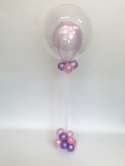 Personalised Clear Bubble Confetti Inflated Balloon