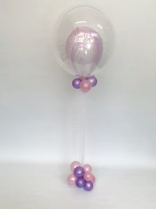Personalised Clear Bubble Confetti Inflated Balloon