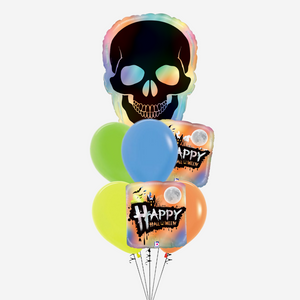 Holographic Skull Balloon Bouquet