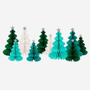 Green Forest Honeycomb Decorations