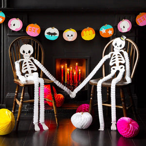 Halloween Skeleton Paper Honeycomb Hanging Decorations